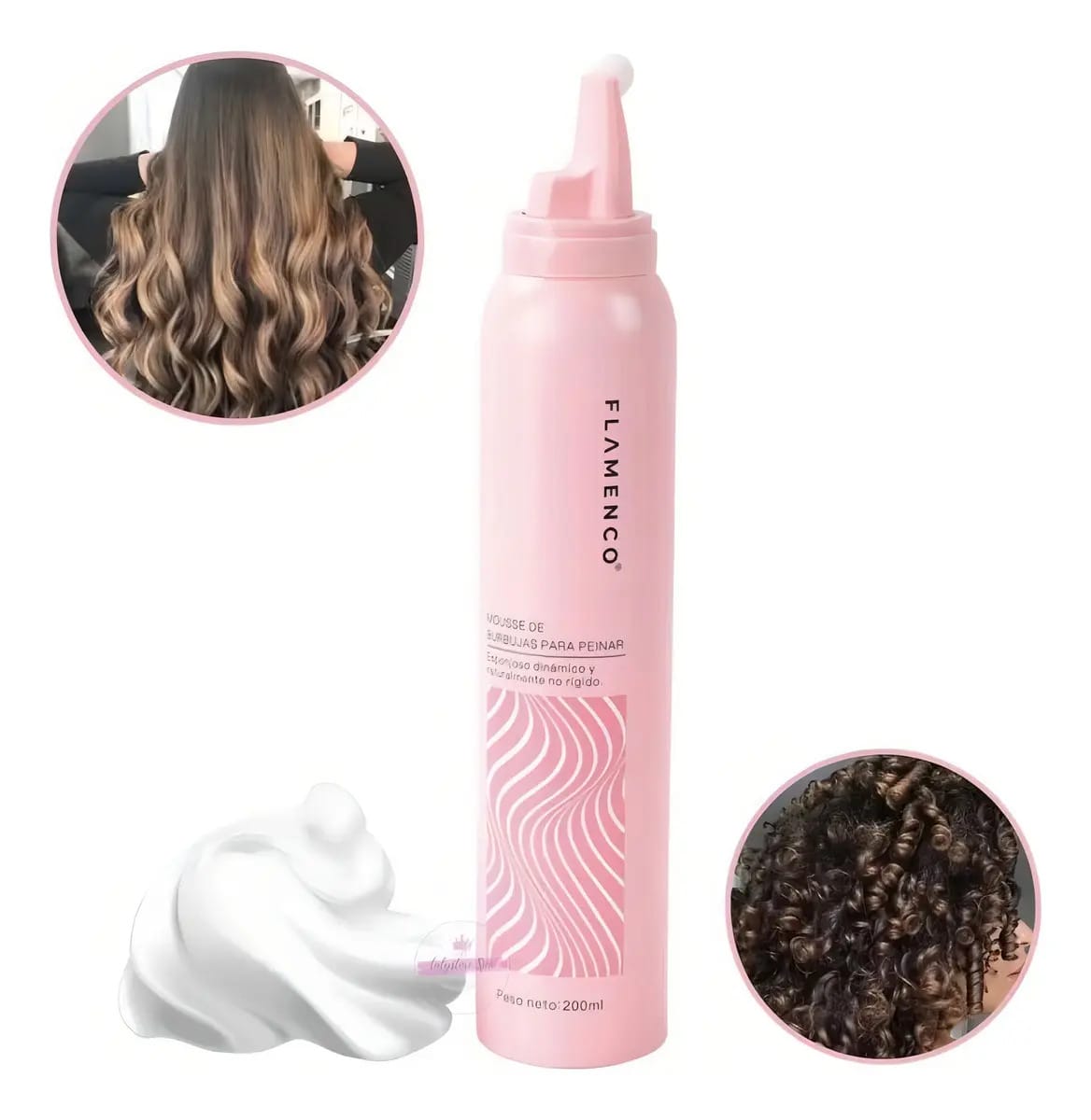 Mousse de Burbujas para Peinar